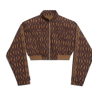 Ivy Park Monogram Crop Twill Jacket